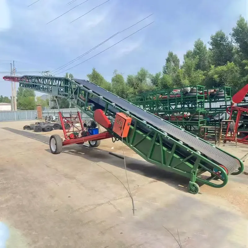 Flat Head Telescopic Conveyor Special for Containers - Belt Conveyor - longyuindustrial.com