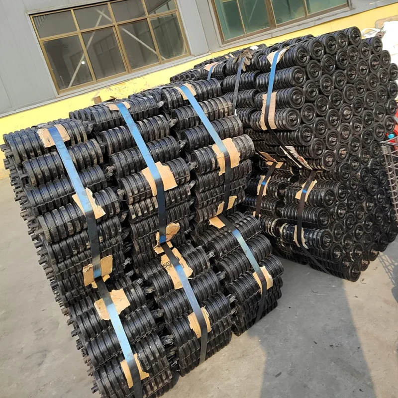 Impact Resistant Conveyor Buffer Roller Idler for Feeding Chute - Conveyor Rollers - longyuindustrial.com