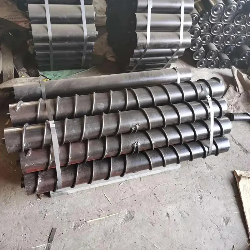 Spiral Conveyor Roller | Belt Conveyor Self-cleaning Idler - Conveyor Rollers - longyuindustrial.com