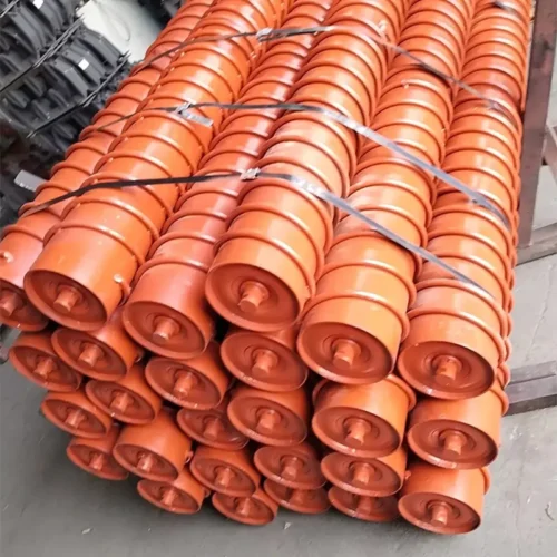 Spiral Conveyor Roller | Belt Conveyor Self-cleaning Idler - Conveyor Rollers - longyuindustrial.com
