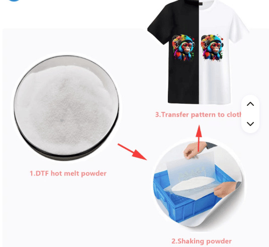 Hot Melt Powder For Fabric Heat Transfer Painting Hot Dissolving Powder With S...