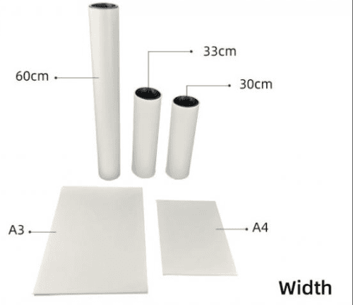 Free Sample 60cm Hot Peel Heat Transfer Printing PET Film DTF Film Roll - DTF film - dtfpowderfactory.com