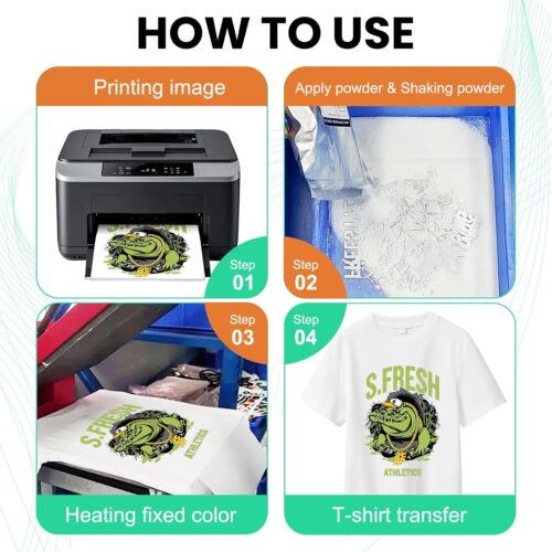 DTF Powder White 1KG/35.3 oz Digital Transfer Hot Melt Adhesive, Pretreat Powder for Ep L1800 Printer(White/1KG) - DTF Pow...