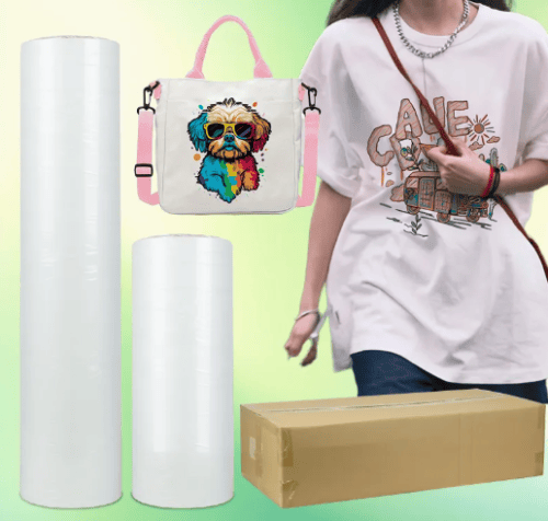 Película PET de 60 cm de alta qualidade para impressão DTF – Acabamento mate em ambos os lados</trp...