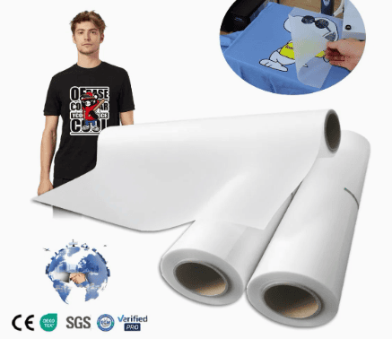 60cm Transparent Hot Peeling Cool Pelling Pet Dtf Transfer Film for DTF Printe...