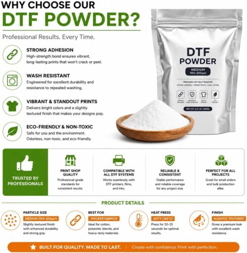 Polvo de TPU 100%, adhesivo termofusible DTF para impresión por transferencia térmica</trp-post-con...