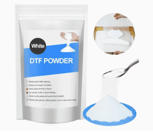 Polvo adhesivo blanco termofusible DTF de TPU de tacto suave para tinta blanca DTF...