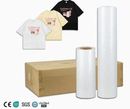 60cm Transparent Hot Peeling Cool Pelling Pet Dtf Transfer Film for DTF Printe...