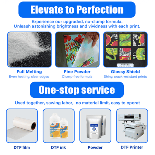 DTF Hot Melt Powder DTF Powder Premium 100-200um Hot Melt Adhesive Powder for ...