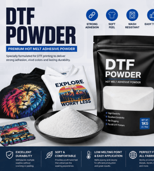 High-Performance DTF Powder for Textile Printing and Transfer Solutions for Direct Printing on Garments and Fabrics - DTF ...