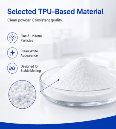 Pó termofusível DTF de TPU de forte aderência, branco, 1 kg, de cura rápida e toque suave, para...