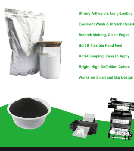 DTF Powder TPU Material White & Black Colors for DTF Digital Printing Hot Melt Adhesive 1kg-20kgs Sizes - DTF Powder ...