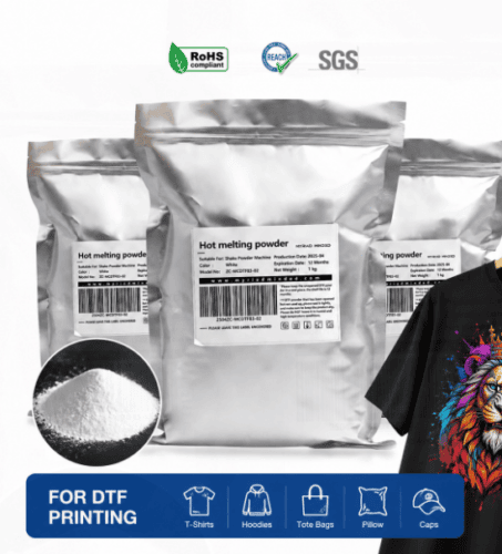 Factory Wholesale Hotmelt Adhesive Dtf Powder Medium White for Heat Transfer Dtf Print Digital Printing - DTF Powder - dtf...