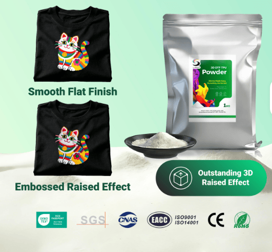 Embroidery Colorspring Stereo Made Easy Durability Perfected 3D DTF Powder - DTF Powder - dtfpowderfactory.com