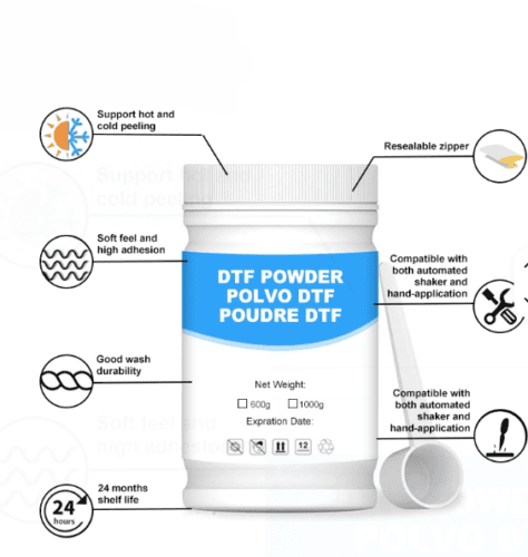 Premium DTF TPU Hot Melt White Black DTF Powder TPU Adhesive for DTF T- Shirt ...