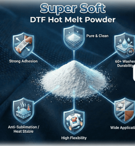 75 Hardness TPU Powder Super Soft Hot Melt Adhesive White Powder for Screen Printing - DTF Powder - dtfpowderfactory.com