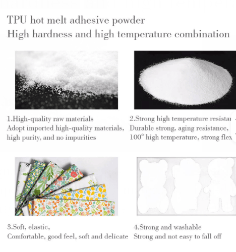 Xcellent New Arrivals 1kg DTF Hot Melt Powder White Adhesive Powder for Heat T...