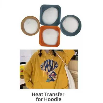 100% Pure Polyurethane DTF Hot Melt Powder Bright White Color Super Elastic Gr...
