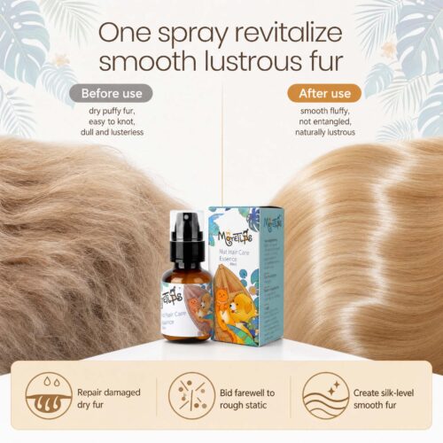 MORETIPS Nut Hair Care Essence Spray 80ml - A-Pet Grooming - Professional Pet Grooming Manufacturer – Pet Shampoo, Condi...