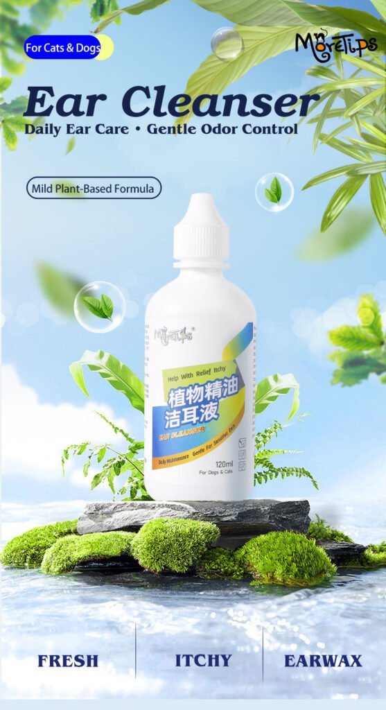 MORETIPS EAR CLEANSER - B-Recover & Care - Professional Pet Grooming Manufacturer – Pet Shampoo, Conditioner, Essent...