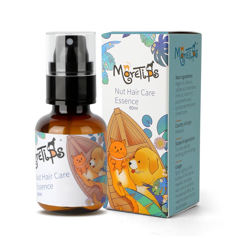 MORETIPS Nut Hair Care Essence Spray 80ml - A-Pet Grooming - Professional Pet Grooming Manufacturer – Pet Shampoo, Condi...
