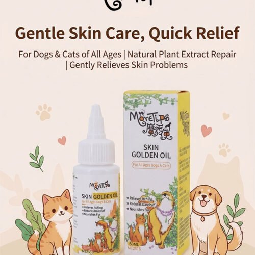 MORETIPS Skin Golden Oil - B-Recover & Care - Professional Pet Grooming Manufacturer – Pet Shampoo, Conditioner, Ess...