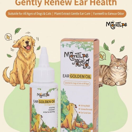 MORETIPS Ear Golden Oil - B-Recover & Care - Professional Pet Grooming Manufacturer – Pet Shampoo, Conditioner, Esse...