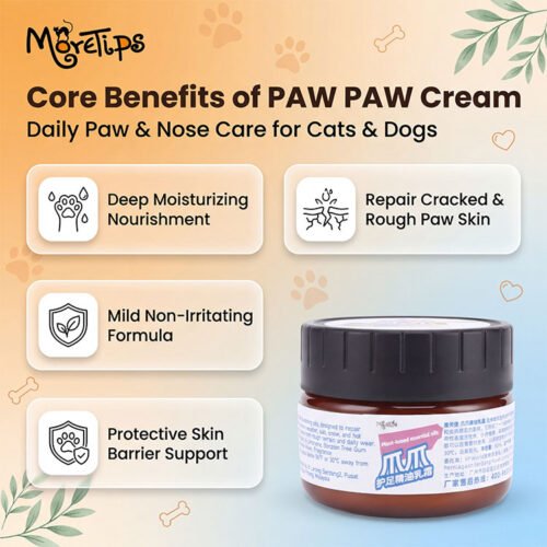 MORETIPS PAW PAW CREAM 60ml - B-Recover & Care - Professional Pet Grooming Manufacturer – Pet Shampoo, Conditioner, ...