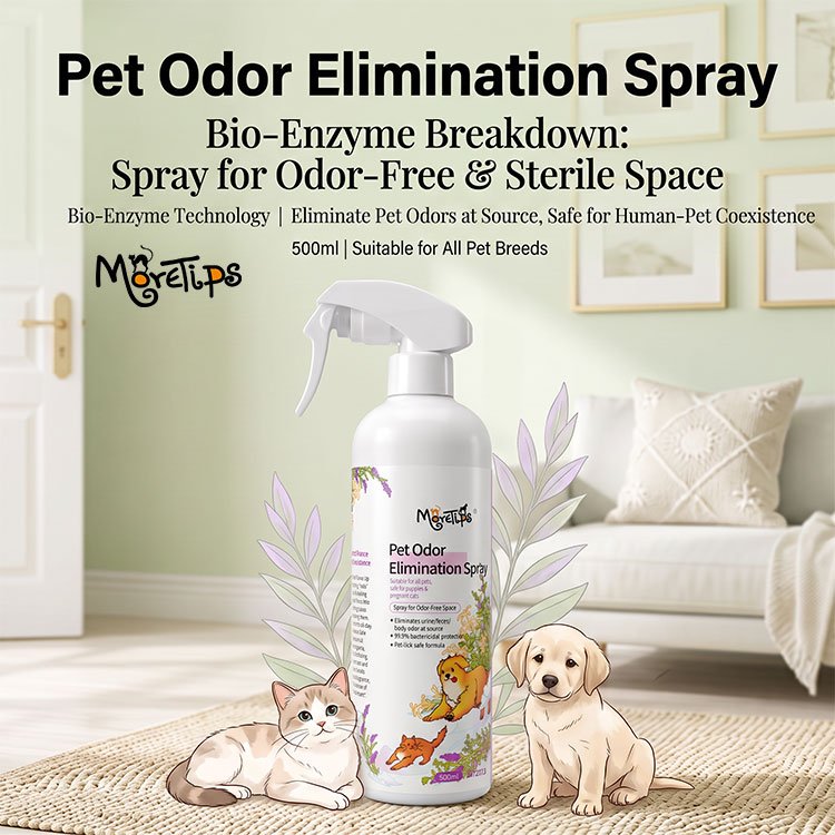 MORETIPS Pet Odor Elimination Spray 500ml - C-Home Care - Professional Pet Grooming Manufacturer – Pet Shampoo, Conditio...