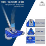 24-Fuß-Pool-Saugschlauch mit Pool-Saugkopf – POOLREINIGUNG...