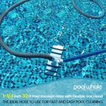 30-Fuß-Pool-Saugschlauch mit Pool-Saugkopf – POOLREINIGUNG...