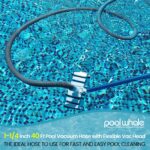 40-Fuß-Pool-Saugschlauch mit Pool-Saugkopf – POOLREINIGUNG...