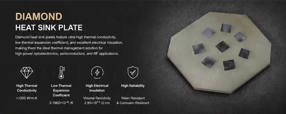 cvd diamond heat sink plates 02 | UKing Diamond