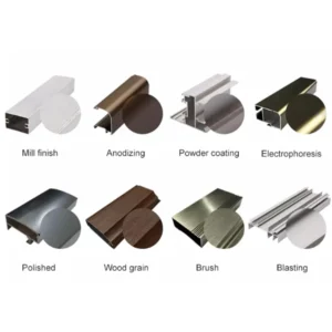 Perfil de aluminio para puertas y ventanas con múltiples tratamientos superficiales</trp-post-conta...