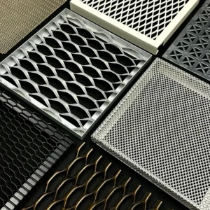 Dekorative Aluminium-Streckgitterplatte mit verschiedenen Mustern – ...