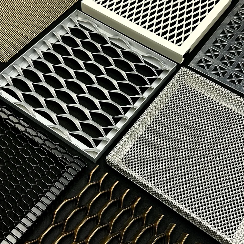 Panel Jaring Aluminium Ekspansi Berpola Ganda untuk Dekorasi - ...