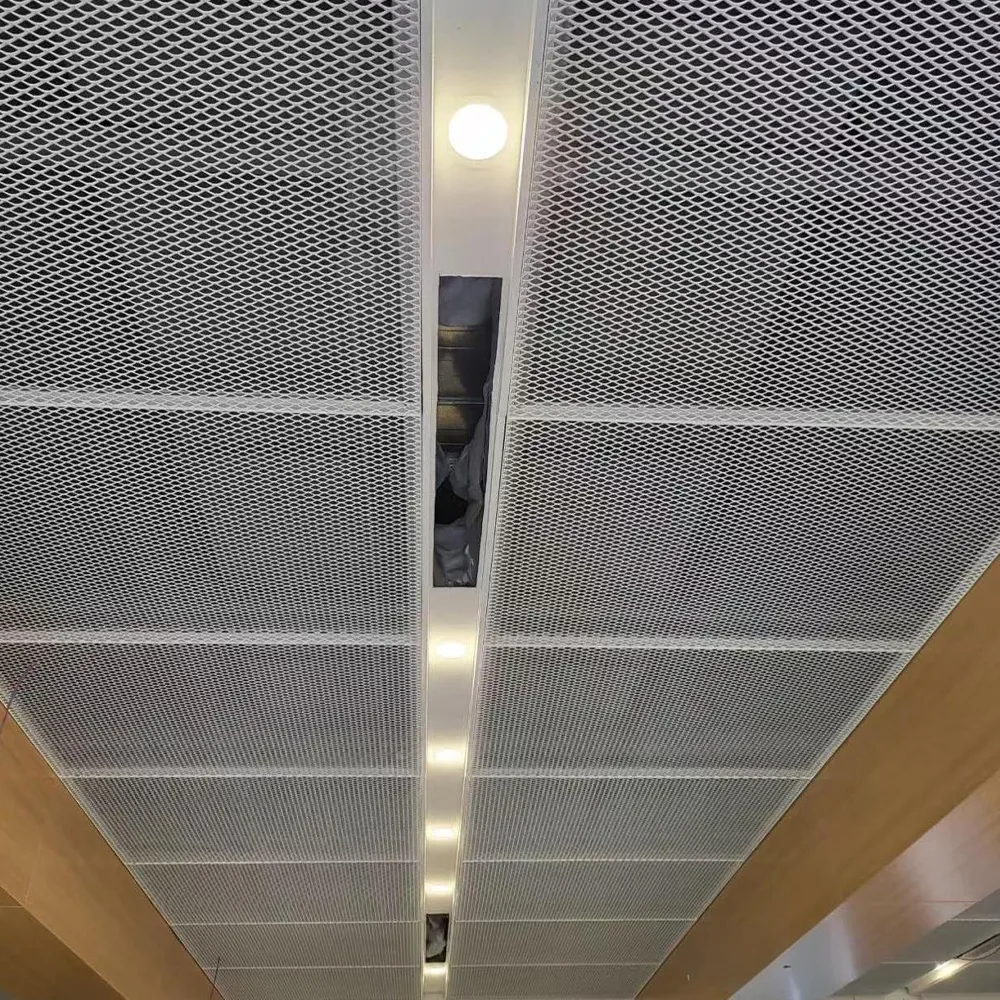 Panel de metal expandido de aluminio para techos perforados - Alumi...