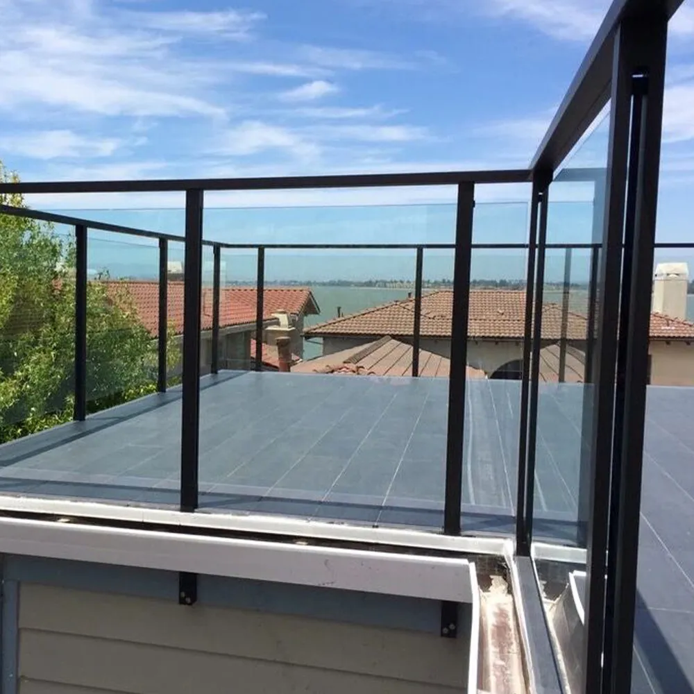 Modern Frameless Aluminium Glass Handrail - Aluminium Extrusion Handrail Profiles - laluxalu.com