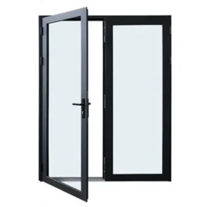 Thin Frame Thermal Break Single Swing Aluminium Door - Aluminium Extrusion Windows & Doors - laluxalu.com