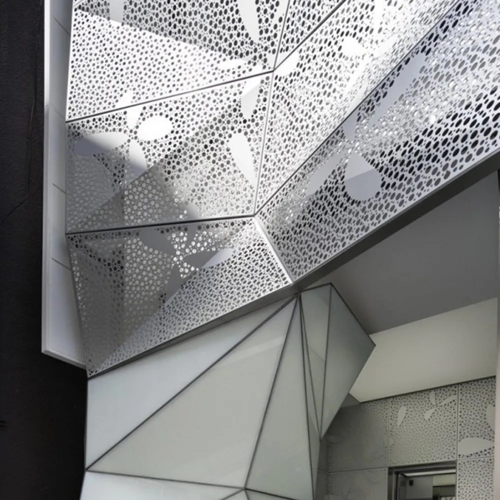 Panneau de bardage mural en aluminium sculpté, creux et de forme irrégulière - A...