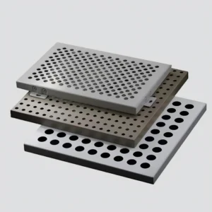 Multi-Hole Custom Perforated Aluminium Panel Sample Set - Aluminium Extrusion Solid Panels - laluxalu.com