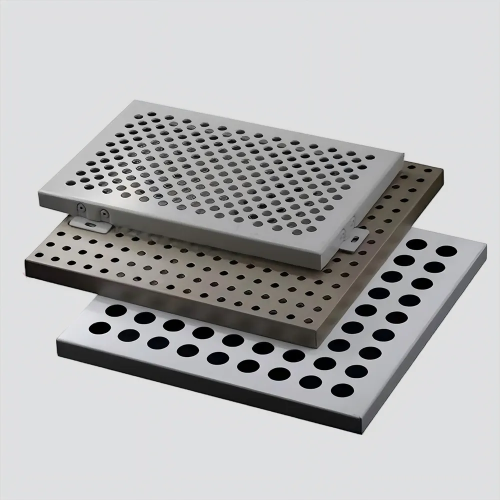 Set Sampel Panel Aluminium Berlubang Khusus dengan Banyak Lubang -...