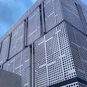 Exterior Building Facade Perforated Aluminium Wall Cladding Panel - Aluminium Extrusion Solid Panels - laluxalu.com