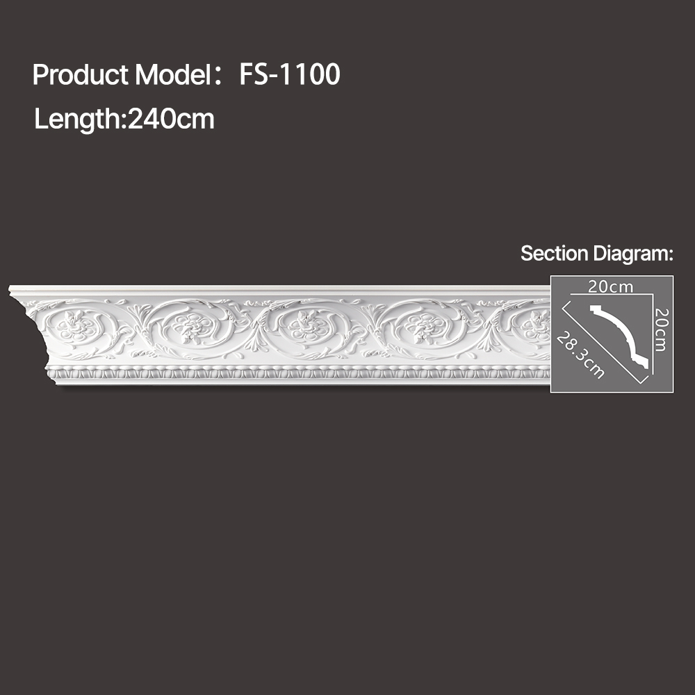 FS-1100 - Carved Cornice Moulding - msjdecor