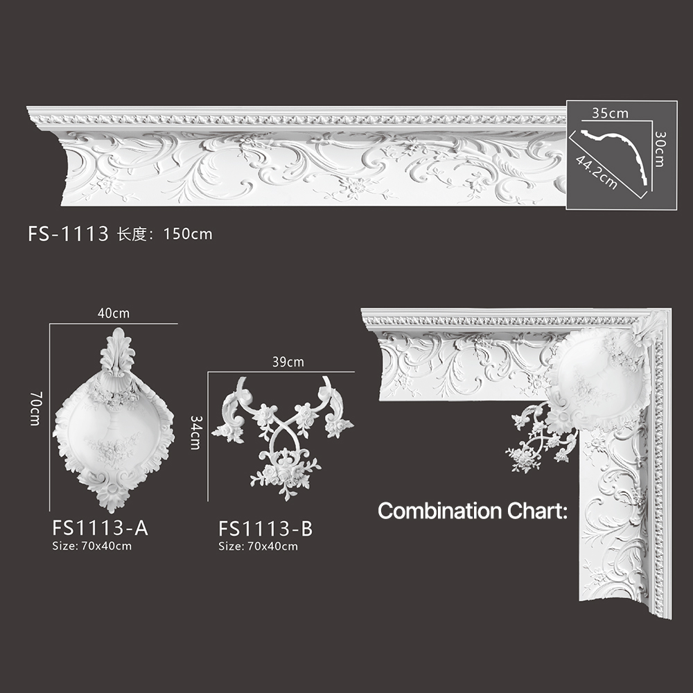 FS-1113 - Carved Cornice Moulding - msjdecor