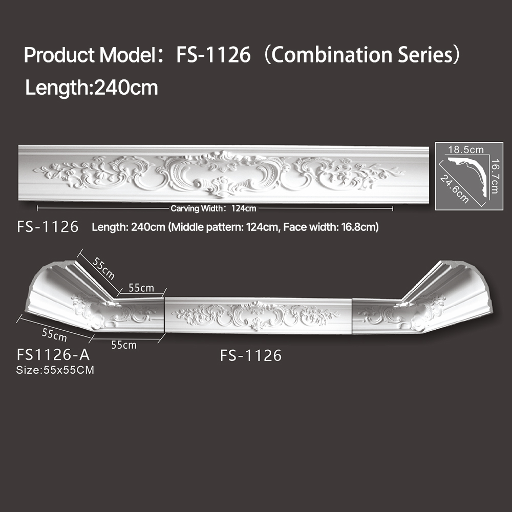 FS-1126 - Carved Cornice Moulding - msjdecor