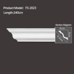 FS-2023 - Plain Cornice Moulding - msjdecor