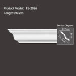 FS-2026 - Plain Cornice Moulding - msjdecor