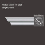 FS-2028 - Plain Cornice Moulding - msjdecor