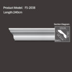 FS-2038 - Plain Cornice Moulding - msjdecor